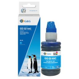 Flacon cerneala Premium G&G flacon mic Canon 40C Cyan (3400C001, GI40C) pentru PIXMA G5040 G6040
