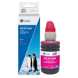 Flacon cerneala Premium G&G flacon mic Canon 40M Magenta (3401C001, GI40M) pentru PIXMA G5040 G6040
