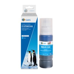 Flacon cerneala Premium G&G Epson 112 Cyan (C13T06C24A) pentru EcoTank L11160 L15150 L15160 L15180 L6460 L6490 L6550 L6570 L6580