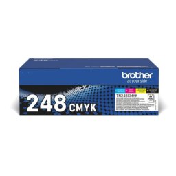 Pachet cartuse de toner Brother TN 248 CMYK (TN-248VAL, TN248VAL) pentru MFC L3760CDW L8340CDW L8390CDW HL L8230CDW L8240CDW L3220CW DCP L3560CDW