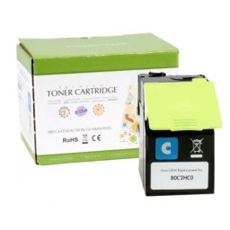 Toner Premium Static Control (SCC) cyan Lexmark 80C2HC0 (3K) pentru CX410de CX410dte CX410e CX510de CX510dhe CX510dthe