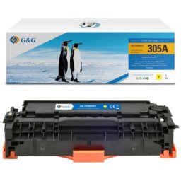 Toner Premium G&G (2.6K) HP 305A Yellow (CE412A, HP305A) pentru LaserJet Pro 400 color M451dw MFP M475dn M475dw 300 M351A M375nw