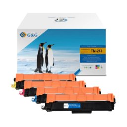 Pachet tonere premium G&G Brother TN 247 (TN-247, TN247) pentru DCP L3510CDW L3550CDW HL L3210CW L3270CDW MFC L3730CDN L3770CDW