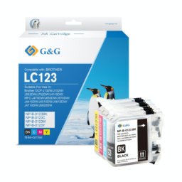 Pachet cartuse premium G&G Brother LC 123 (LC-123, LC123) pentru DCP J132W J152W J172W J552DW J752DW J4110DW MFC J245 J470DW J650DW J870DW J4410DW J4510DW J4610DW J4710DW J6520DW J6720DW J6920DW