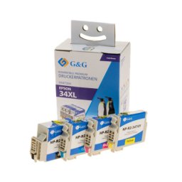 Pachet cartuse premium G&G Epson 34XL pentru WorkForce Pro WF 3720 3720DW 3720DWF 3725DWF