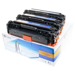 Pachet tonere premium G&G HP 312A Cyan/ Magenta/ Yellow (CF440AM, HP312A CMY) pentru Color LaserJet Pro MFP M476nw M476dn M476dw