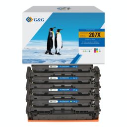 Pachet tonere premium G&G HP 207X CMYK pentru Color LaserJet Pro M255dw M282nw M283fdn M283fdw