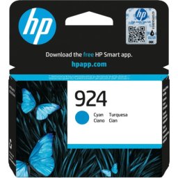 Cartus de Cerneala (0.4K) HP 924 Cyan (4K0U3NE, HP924) pentru Officejet Pro 8122e All in one 8124e 8125e 8132e 8134e 8135e