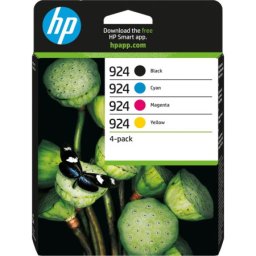 Pachet cartuse de Cerneala (1.7K) HP 924 Multipack CMYK (6C3Z1NE, HP924) pentru Officejet Pro 8122e All in one 8124e 8125e 8132e 8134e 8135e