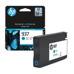 Cartus de Cerneala (0.8K) HP 937 Cyan (4S6W2NE, HP937) pentru Officejet Pro 9120e All in one 9122e 9125e 9132e 9135e 9110b 9117b 9120b 9130b OfficeJet 9720e Wide Format One 9730e