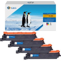 Pachet tonere premium G&G Brother TN 248 XL pentru MFC L3760CDW L8340CDW L8390CDW HL L8230CDW L8240CDW L3220CW DCP L3560CDW