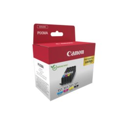 Pachet cartuse de cerneala Canon CLI-551 KCMY (6509B015AA, CLI551KCMY) pentru PIXMA iP7250 iP8750 iX6850 MG5450 MG5550 MG5650 MG6350 MG6450 MG6650 MG7150 MG7550 MX725 MX925