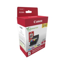Pachet cartuse de cerneala Canon CLI-551XL KCMY +50 Photo (6443B008AA, CLI551XLCMYK) pentru PIXMA iP7250 iP8750 iX6850 MG5450 MG5550 MG5650 MG6350 MG6450 MG6650 MG7150 MG7550 MX725 MX925