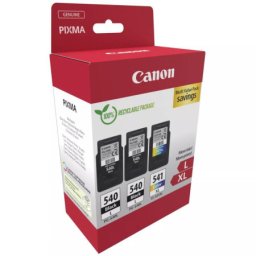 Pachet cartuse de cerneala Canon PG-540L x 2 / CL-541XL Value pack (5224B017AA) pentru PIXMA MG2150 MG2250 MG3150 MG3250 MG3550 MG3650S MG4150 MG4250 MX375 MX395 MX435 MX455 MX475 MX515 MX525 MX535 TS5150 TS5151