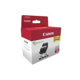 Pachet cartuse de cerneala Canon PGI-550PGBK XL Pigment Black (2PCS) (6431B005AA, PGI550PGBKXL) pentru PIXMA iP7250 iP8750 iX6850 MG5450 MG5550 MG5650 MG6350 MG6450 MG6650 MG7150 MG7550 MX725 MX925