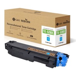 Toner Premium G&G (11K) Kyocera TK-5280C Cyan (TK5280C, 1T02TWCNL0) pentru ECOSYS M6235cidn M6635cidn P6235cdn
