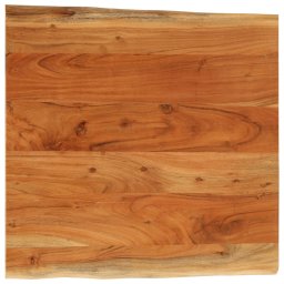Blat de masa patrata 40x40x3,8 cm lemn masiv acacia margine vie GartenMobel Dekor