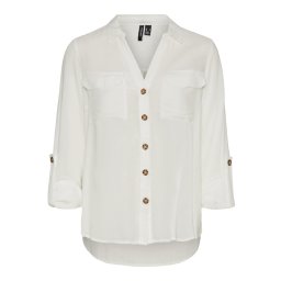 Vero Moda Tall Bluză 'Bumpy' alb murdar