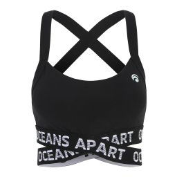 OCEANSAPART Sutien sport 'Beauty' negru / alb