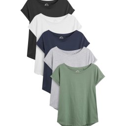 Next Tricou bleumarin / gri / verde / alb