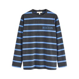 Next Tricou albastru / negru