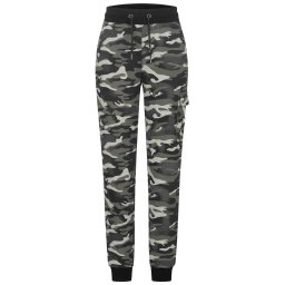 LONSDALE Pantaloni 'COLLYHURST' gri / negru / alb