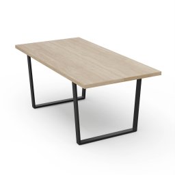 Blumfeldt Set de sufragerie Bearsdon, blat de masă și picioare de masă din metal, stil industrial, stabil, modern (10045736+10045741)