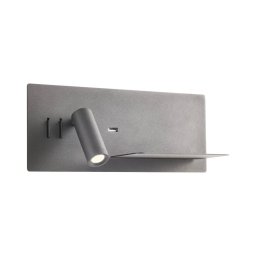 Spot LED de perete Redo 01-3316 BROOK LED/8W/230V + LED/3W USB negru