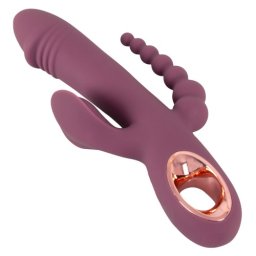 You2Toys Vibrator Subtire Tripul Violet Vibrator Curbat pentru Punctul G Vibrator Clitoridian Vibrator Anal Toate in Unu