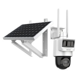 Cameră IP rotativă (PT) Hikvision, 2 MP Full HD, lentilă 2,8 mm, IR 30 m, panou solar 10 W, baterie 50,76 Wh, 4G - DS-2DE2C200IWG-K-4G-C05S10-2.8mm