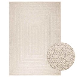 Covor „ZIZUR” crem aspect iuta pentru interior si exterior GartenMobel Dekor