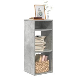Biblioteca, gri beton, 34x31x80 cm, lemn prelucrat GartenMobel Dekor