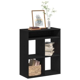Dulap cu carti negru 66x31x80 cm lemn prelucrat GartenMobel Dekor