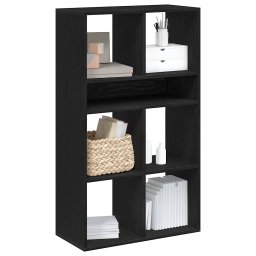 Dulap cu carti negru 66x31x112 cm lemn prelucrat GartenMobel Dekor