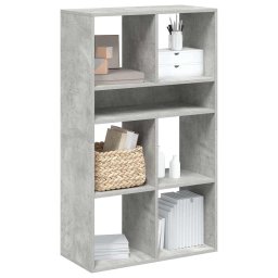 Biblioteca, gri beton, 66x31x112 cm, lemn prelucrat GartenMobel Dekor