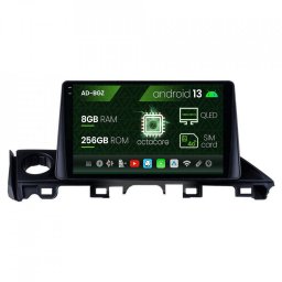 Navigatie Mazda 6 lll (2015-2018), Android 13, Z-Octacore 8GB RAM + 256GB ROM, 9 Inch - AD-BGZ9008+AD-BGRKIT329