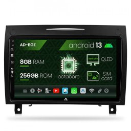 Navigatie Benz SLK (2006-2010), Android 13, Z-Octacore 8GB RAM + 256GB ROM, 9 Inch - AD-BGZ9008+AD-BGRKIT406V2