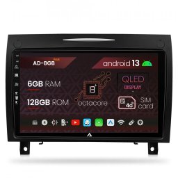 Navigatie Benz SLK (2006-2010), Android 13, B-Octacore 6GB RAM + 128GB ROM, 9 Inch - AD-BGB9006+AD-BGRKIT406V2