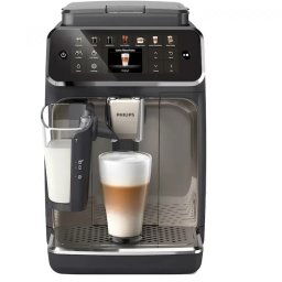 Espressor Cafea Automat Philips EP4449/70 Seria 4400 15bari LatteGO Ecran Tactil Intuitiv SilentBrew Negru