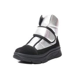 Botine dama casual, piele naturala intoarsa, T29267-1-1 18-Z
