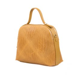 Poseta eleganta dama, piele naturala, P039 mustar