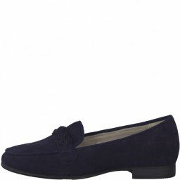 Mocasini piele intoarsa, 24202/28, bleumarin