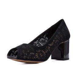 Pantofi perforati JIJI20029C 01-I, Negru