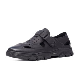 Pantofi de vara din piele, WM816 negru