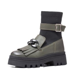 Ghete fashion, M 410 Kaki+Sint