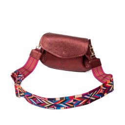 Poseta dama, piele naturala, M291, bordo sidef