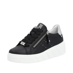 Pantofi casual Rieker Revolution din piele neagra W0505-00