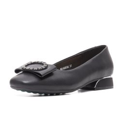 Pantofi cu toc mic, piele naturala, 7OWG40038E 01-N, negru
