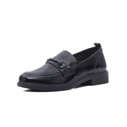 Pantofi casual piele lacuita cu toc mic X4X450017A 01-L