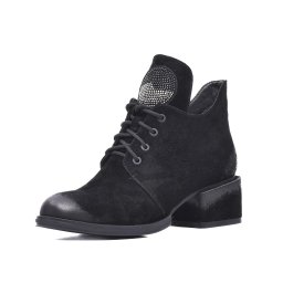 Botine retro, piele naturala, JYJY50011A 01-I